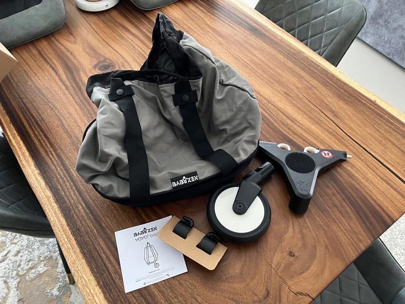 Alle Zubehör aus dem YOYO Babyzen Bag Pack