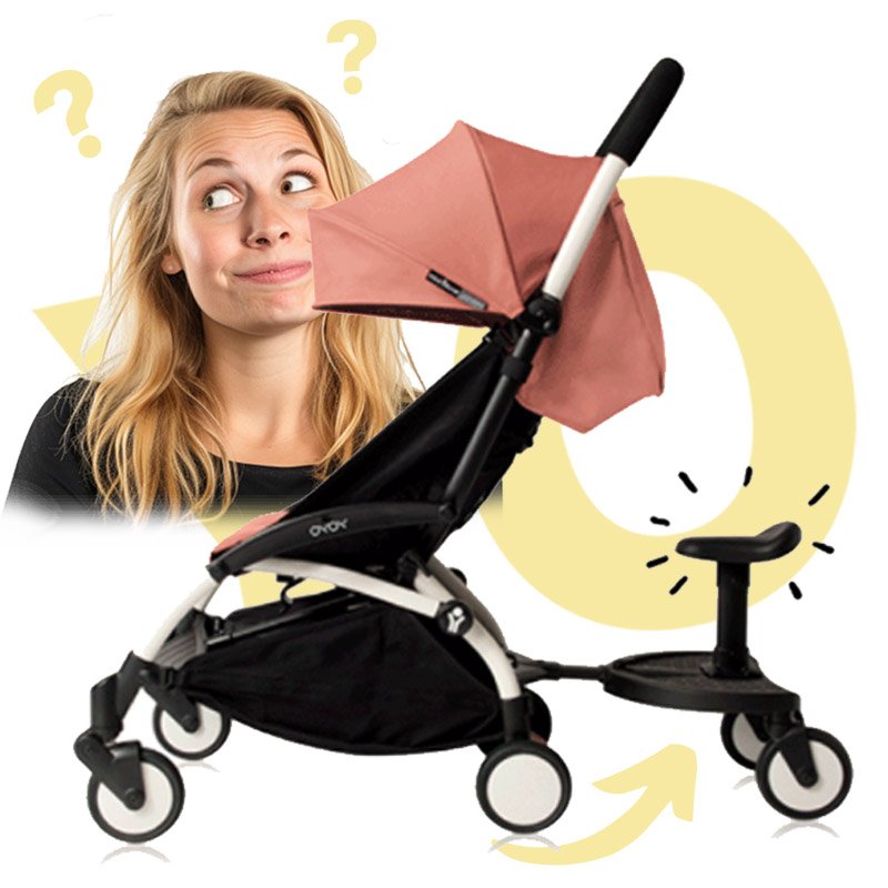 universelles Trittbrett, das mit dem Kinderwagen YOYO kompatibel ist.